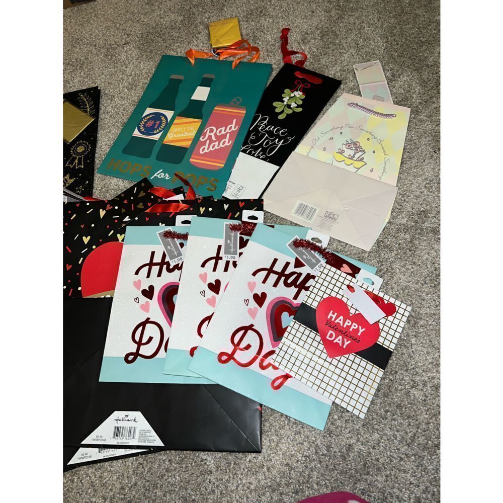 Assorted Gift Bags Set - 13 New with Tags for Various Occasions